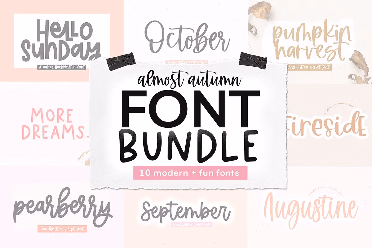 Font Bundle - Almost Autumn Free Download Free Download Font Bundle - Almost Autumn Free Download Free Download