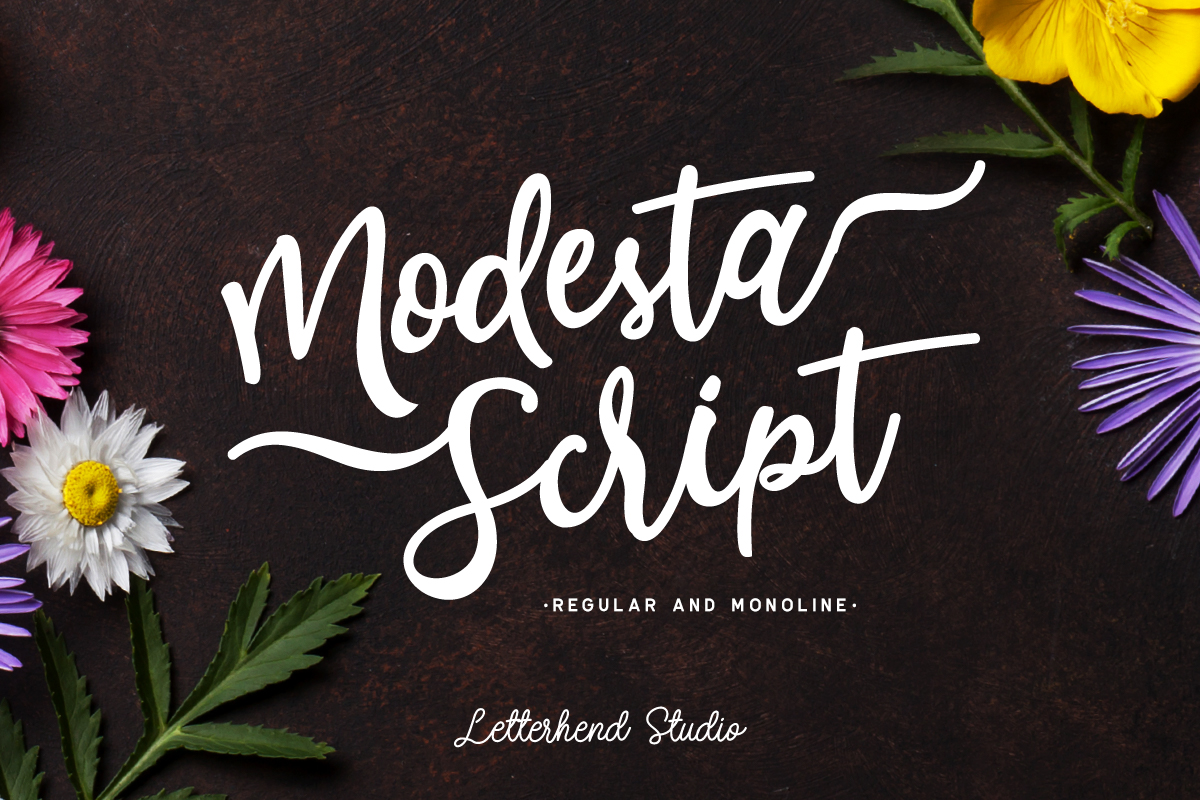 Modesta Script Font Duo Free Download Modesta Script Font Duo Free Download